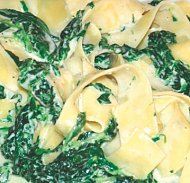 Pasta con gorgonzola e spinaci